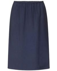 Loulou de Saison - Kruise Elasticated-Waist Straight Midi Skirt - Lyst