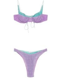 Oséree - Glitter-Effect Underwired Bikini - Lyst