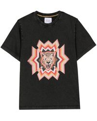 Hayley Menzies - Psychedelic Leopard Acid-wash Cotton T-shirt - Lyst