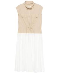 Psophia - Abito Midi Con Mezza Zip - Lyst