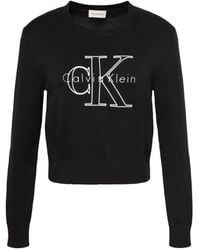 Calvin Klein - Logo-Embroidered Sweater - Lyst