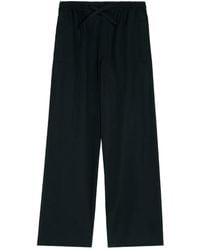 Lemaire - Elasticated-Waist Cotton Straight-Leg Trousers - Lyst