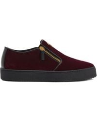 Giuseppe Zanotti - Gz-Kobe Signature-Detail Zipped Slip-Ons - Lyst