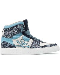 Philipp Plein - Paisley-Print Hi-Top Sneakers - Lyst