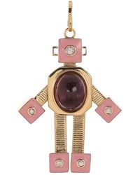 Van Robot - 18K Maxi Bespoke Robot Tourmaline And Diamond Pendant - Lyst