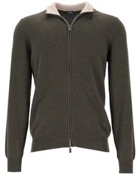 Fedeli - Zip-Up Cashmere Cardigan - Lyst