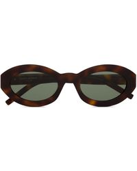 Saint Laurent - Sl M136 Oval-frame Sunglasses - Lyst