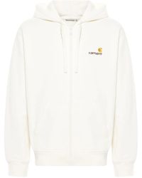 Carhartt - Felpa American Script Con Zip - Lyst