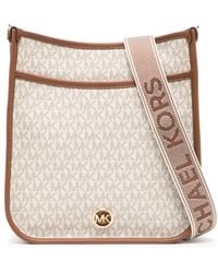 Michael Kors - Large Luisa Canvas Crossbody Bag - Lyst