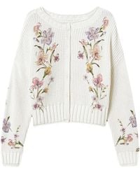 Twinset - Floral-Print Cardigan - Lyst