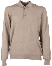 Fedeli - Long-Sleeve Polo Shirt - Lyst