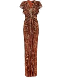 Jenny Packham - Zola Sequined Gown - Lyst