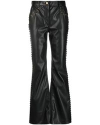 Moschino - Stud-Detail Mid-Rise Trousers - Lyst