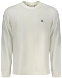 Calvin Klein - Long-Sleeve Cotton T-Shirt - Lyst