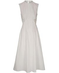 KHAITE - Wes Cotton Midi Dress - Women's - Cotton - Lyst