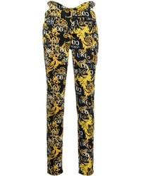 Versace - Barocco-print Low-rise Skinny Jeans - Lyst