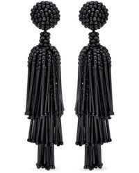 Oscar de la Renta - Perlenohrringe Mit Quaste - Lyst