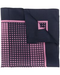 ZEGNA - Pochet Met Geometrische Print - Lyst