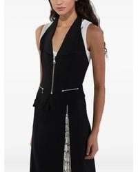 Karl Lagerfeld - Zip-Front V-Neck Vest - Lyst