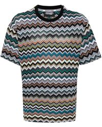 Missoni - T-shirt con motivo a zigzag - Lyst