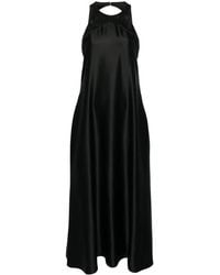Giorgio Armani - Open-Back Silk Midi Dress - Lyst