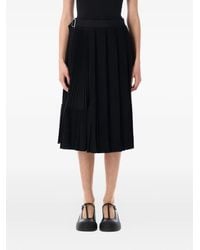Junya Watanabe - Pleated Midi Skirt - Lyst