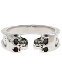 McQueen - Ring Mit Totenkopfform - Lyst