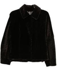 Manzoni 24 - Shearling-Finish Spread-Collar Jacket - Lyst
