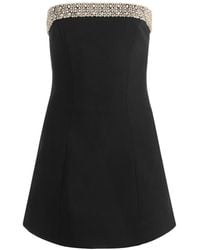Alice + Olivia - Katya Embellished-Trim Romper - Lyst