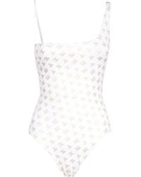Max Mara - Bañador con logo estampado - Lyst