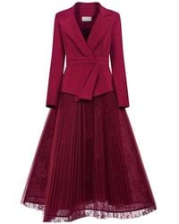 ARAFTU - Pleated Blazer Dress - Lyst