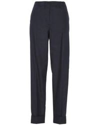D.exterior - Elasticated-Waistband Tailored Trousers - Lyst