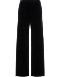 Alberta Ferretti - Velvet Palazzo Pants - Lyst