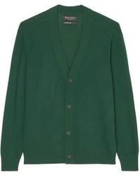 Marc O' Polo - Vest Met V-Hals En Knoop - Lyst
