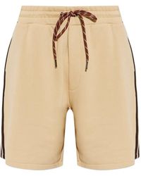 Moncler - Short Rayé À Lien De Resserrage - Lyst