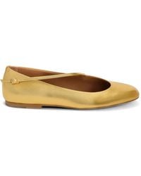 Jil Sander - Laminierte Elyss Ballerinas - Lyst