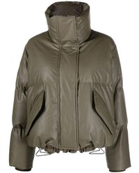 MM6 by Maison Martin Margiela - Gefütterte Cropped-Jacke - Lyst