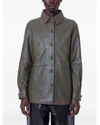 Rohe - Button-Down Leather Jacket - Lyst
