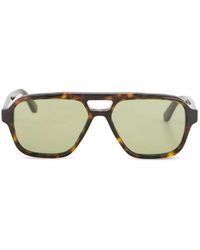 Retrosuperfuture - Tortoiseshell Geometric Sunglasses - Lyst