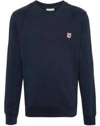 Maison Kitsuné - Fox Head Cotton Sweatshirt - Lyst