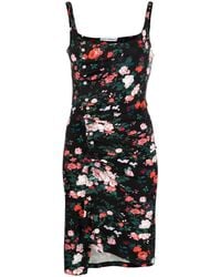 Rabanne - Floral-Print Sleeveless Mini Dress - Lyst