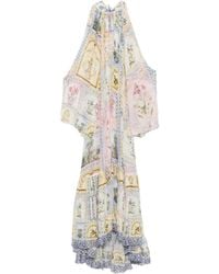 CAMILLA - Gelaagde Midi-Jurk Met Bloemenprint - Lyst