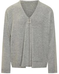 JW Anderson - Zip-Up V-Neck Cardigan - Lyst