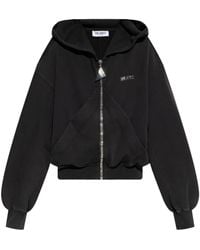 The Attico - Sudadera con capucha y cremallera - Lyst