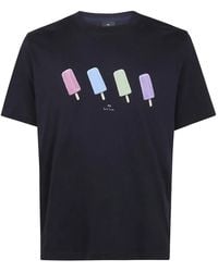 Paul Smith - Printed Cotton T-Shirt - Lyst