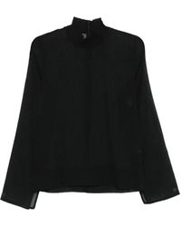 TOTEME - High-Neck Embellished Top - Lyst