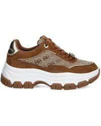 Guess - Berrett Panelled Sneakers - Lyst
