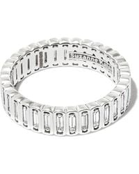 Suzanne Kalan - 18Kt Inlay Diamond Eternity Band Ring - Lyst