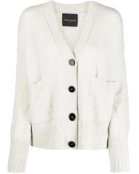 Roberto Collina - V-Neck Merino-Cashmere Cardigan - Lyst