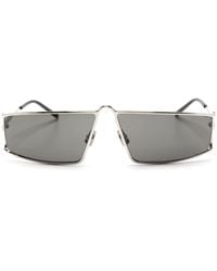 Saint Laurent - Metallic Square-Framed Sunglasses - Lyst